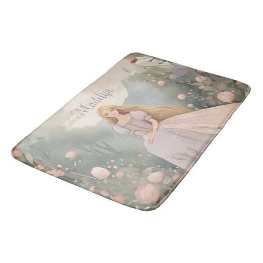 Tapis De Bain Princesse Enchantée Rapunzel (Angle)