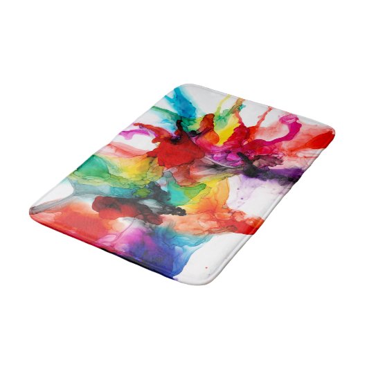 Tapis De Bain Prisme de bijoux - Aquarelle (Angle)