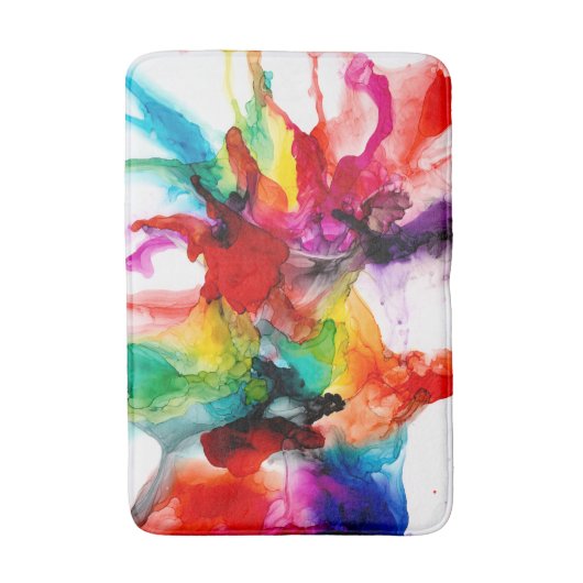Tapis De Bain Prisme de bijoux - Aquarelle (Devant (Vertical))