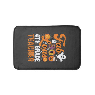 Tapis De Bain Prof enseignant de 4e année Halloween Fab-BOO-Lous