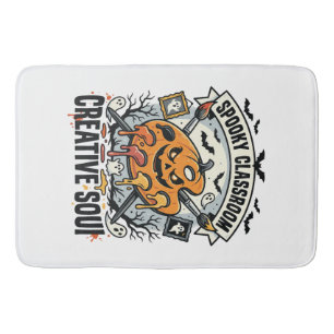 Tapis De Bain Professeur d'art Halloween Classe effrayante