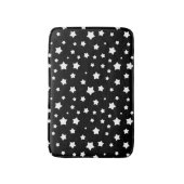Tapis De Bain Profil sous convention astérisque noir et blanc (Devant (Vertical))