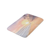 Tapis De Bain Promenez-vous sur la plage | Aquarelle Océan (Angle)