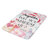 Tapis De Bain Proposition de marriage | You Marry Me ? Custom (Angle)