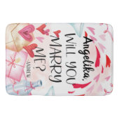 Tapis De Bain Proposition de marriage | You Marry Me ? Custom (Devant)