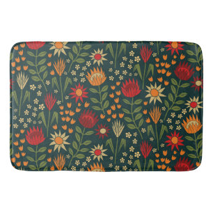 Tapis De Bain Protea Floral Block Imprimer Millefleur darnes