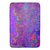 Tapis De Bain Psychédélique Impressionniste Paysage Violet (devant Vertical)