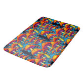 Tapis De Bain Psychédélique Rétro Trippy Champhrooms (Angle)