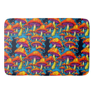 Tapis De Bain Psychédélique Rétro Trippy Champhrooms
