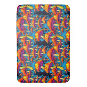 Tapis De Bain Psychédélique Rétro Trippy Champhrooms (devant Vertical)