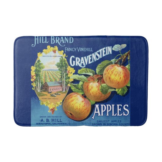 Tapis De Bain Publicité vintage Apple (Devant)