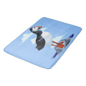 Tapis De Bain Puffin Cute Oiseau de mer Atlantique (Angle)
