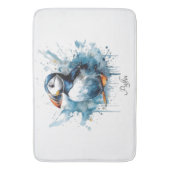 Tapis De Bain Puffin Splash, personnalisé (devant Vertical)
