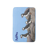 Tapis De Bain Puffins de l'Atlantique (Devant (Vertical))