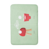 Tapis De Bain Puis et maintenant : Ping-pong (Devant (Vertical))