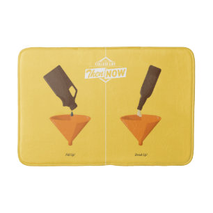 Tapis De Bain Puis et maintenant : Puanteur de bière
