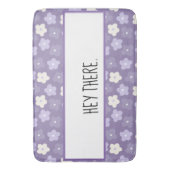 Tapis De Bain Puissance de fleurs violettes personnalisée (devant Vertical)