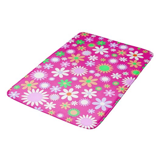 Tapis De Bain Puissance rose (Angle)