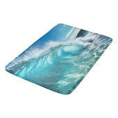 Tapis De Bain Puissante vague de l'océan bleu (Angle)