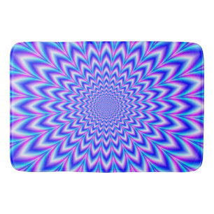 Tapis De Bain Pulse 24 points en bleu rose et violet