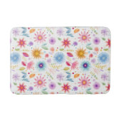 Tapis De Bain Purple Blue Pink Boho Wildflower (Devant)