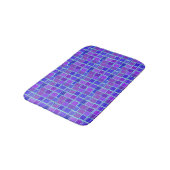 Tapis De Bain Purple Mosaic Squares Tile Pattern (Angle)