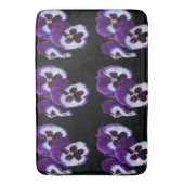 Tapis De Bain Purple Pansy Posy, (devant Vertical)