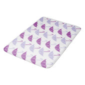 Tapis De Bain Purple Pop Art Umbrella Pattern (Angle)