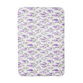 Tapis De Bain Purple Sage Green Lavender Flowers (Devant (Vertical))
