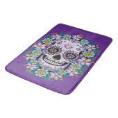 Tapis De Bain Purple Sugar Skull (Angle)