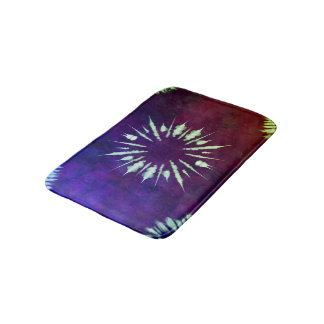 Tapis De Bain Purple Tie Dye Bath Mat