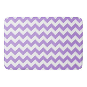 Tapis De Bain Purple Zigzag, Purple Chevron, Motif géométrique
