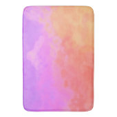 Tapis De Bain Purples et Oranges Nuages Abstraits (devant Vertical)