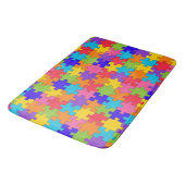 Tapis De Bain Puzzle coloré (Angle)