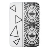 Tapis De Bain Pyramide de triangles de motif de lignes d'art abs (devant Vertical)