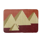 Tapis De Bain Pyramides égyptiennes Tan Rust Crochet Artistique  (Devant)