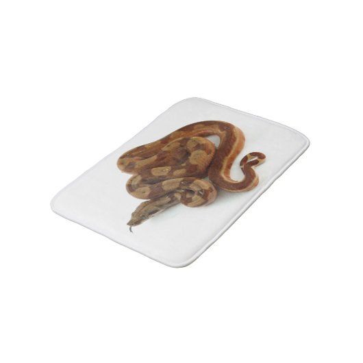 Tapis De Bain Python à bille de ventre jaune enroulé (Angle)