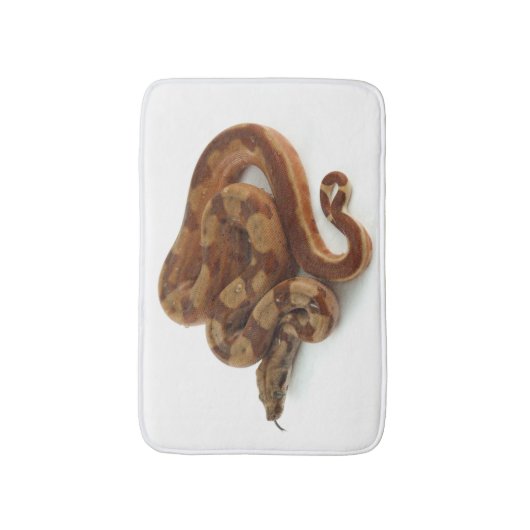 Tapis De Bain Python à bille de ventre jaune enroulé (Devant (Vertical))