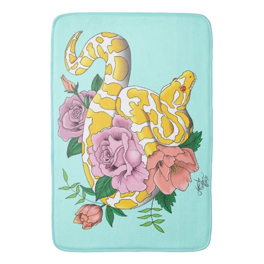 Tapis De Bain Python albino (devant Vertical)