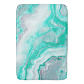 Tapis De Bain Quartz blanc de minerai d'agate de pierre gemme (devant Vertical)