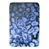 Tapis De Bain Quartz bleu, Agate bleu, Geodes bleues (devant Vertical)