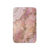 Tapis De Bain quartz rose et marbre rose pastel (Devant (Vertical))