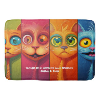 Tapis De Bain Quatre chats uniques