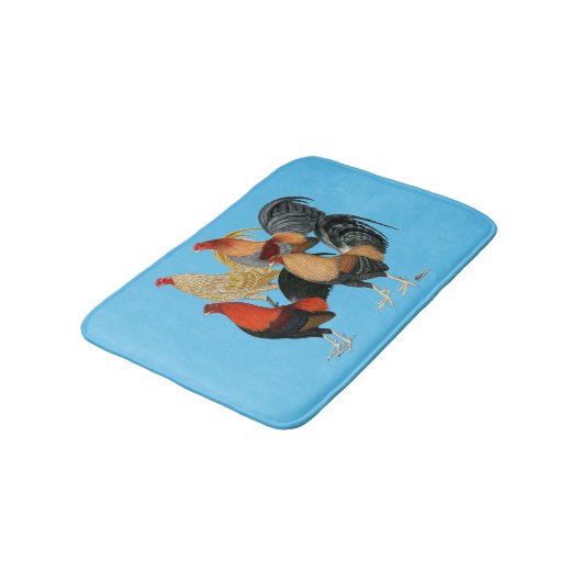 Tapis De Bain Quatre gamecocks (Angle)