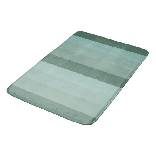 Tapis De Bain Quatre tons de rayures vertes (Angle)