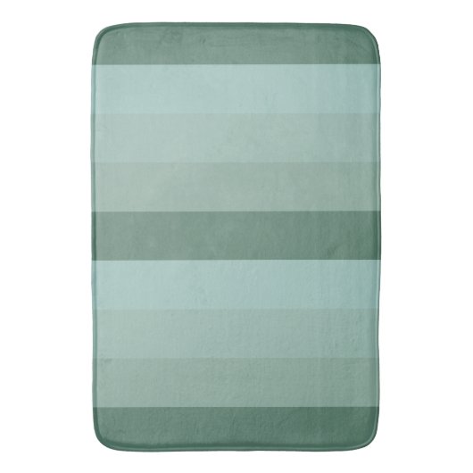 Tapis De Bain Quatre tons de rayures vertes (devant Vertical)