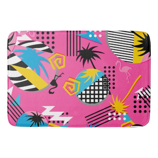 Tapis De Bain Quatre-vingts motifs de Miami (Devant)