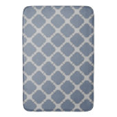 Tapis De Bain Quatrefoil gris bleu (devant Vertical)