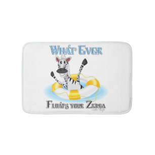 Tapis De Bain Quelque chose de drôle flotte votre Zebra