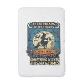 Tapis De Bain Quelque chose de méchant arrive Sorcière Halloween (Devant (Vertical))